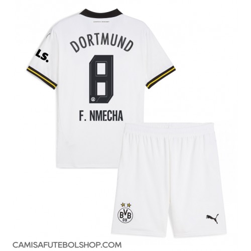 Camisa de time de futebol Borussia Dortmund Felix Nmecha #8 Replicas 3º Equipamento Infantil 2024-25 Manga Curta (+ Calças curtas)